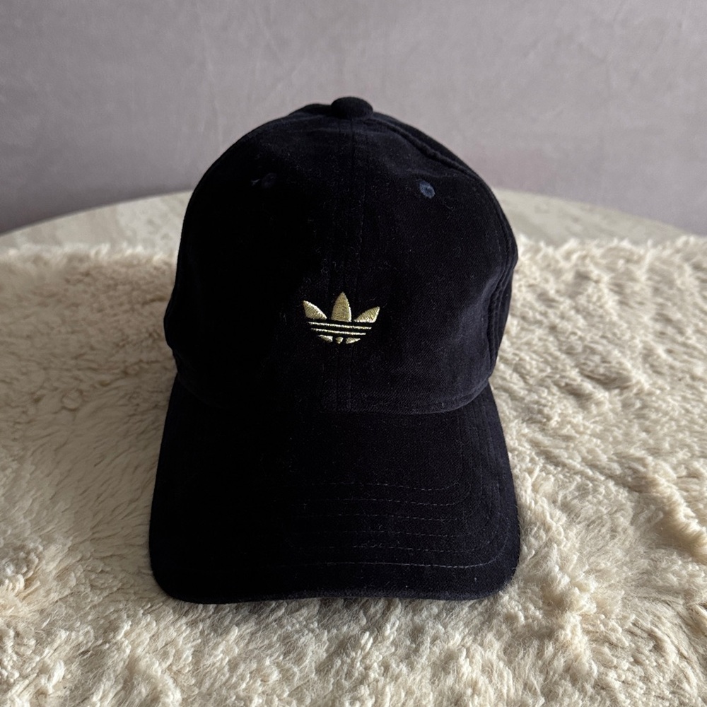 Adidas Women’s Velvet Navy Blue Cap with Gold Logo